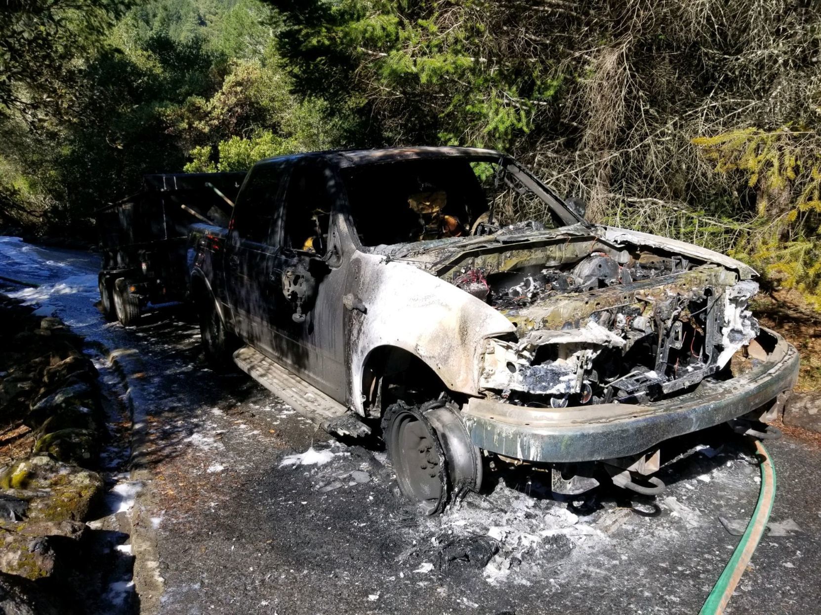 Calistoga truck fire